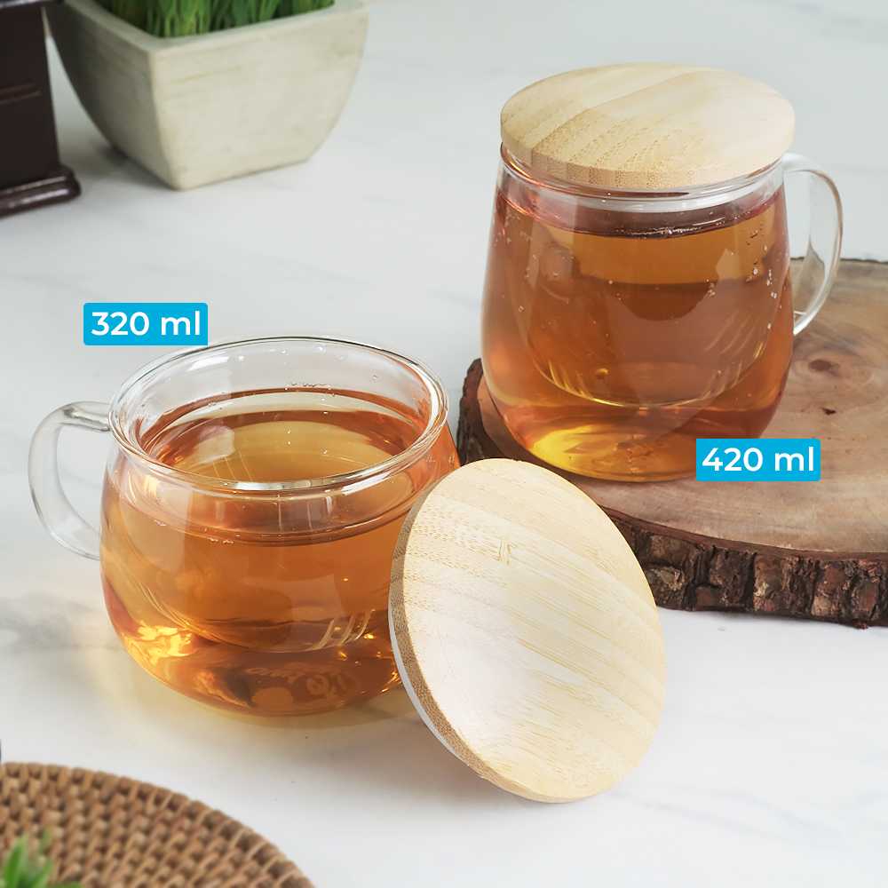 Gambar produk One Two Cups Gelas Cangkir Teh Tea Cup Mug with Infuser Filter - C225