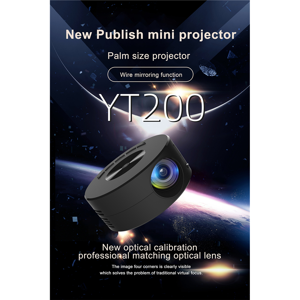 Luxuglow Proyektor Mini Portable LCD Full HD 1080P Built-in Speaker 11 - D124 Gambar produk Luxuglow Proyektor Mini Portable LCD Full HD 1080P Built-in Speaker 11 - D124 - Utama