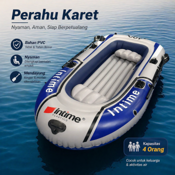 DOLPHIN Perahu Karet Mancing Inflatable Fishing Boat 2 Person - ABC321