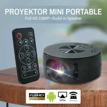 Gambar produk Luxuglow Proyektor Mini Portable LCD Full HD 1080P Built-in Speaker 41 - D124